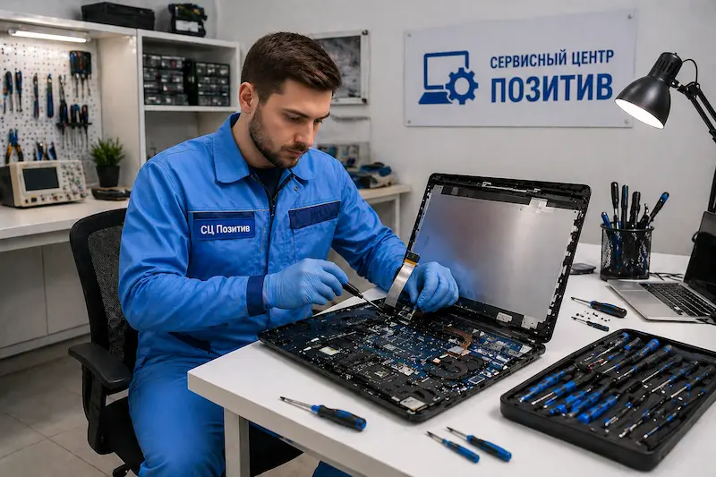 Замена шлейфа матрицы ноутбука в Колпино