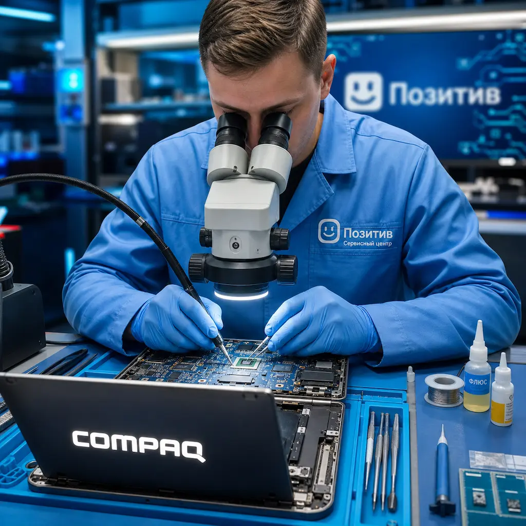 Замена видеокарты ноутбука Compaq в Колпино