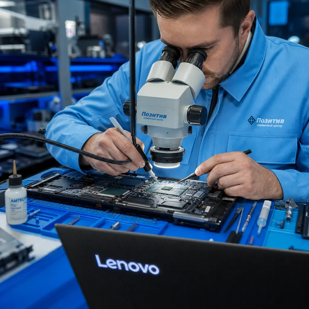 Замена видеокарты ноутбука Lenovo в Колпино