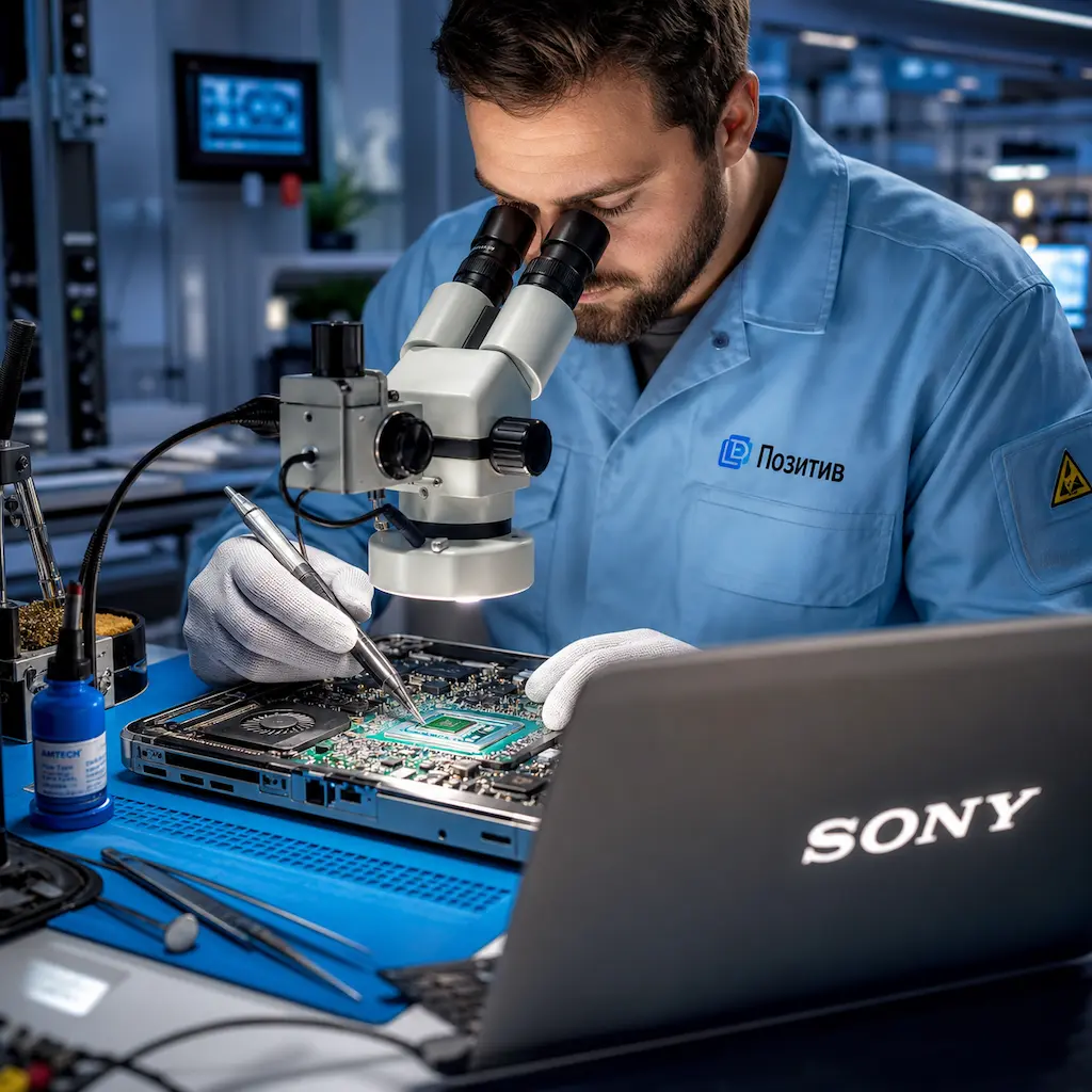 Замена видеокарты ноутбука Sony в Колпино