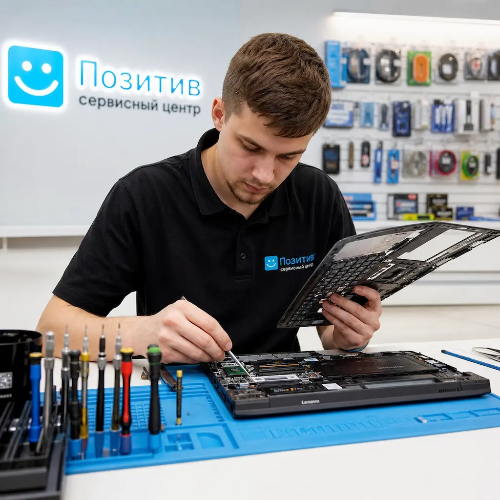 заменить клавиатуру на ноутбуке Lenovo в Колпино