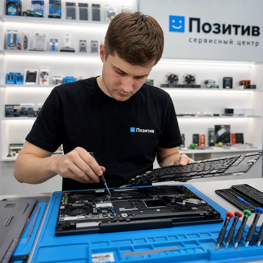 заменить клавиатуру на ноутбуке Samsung в Колпино