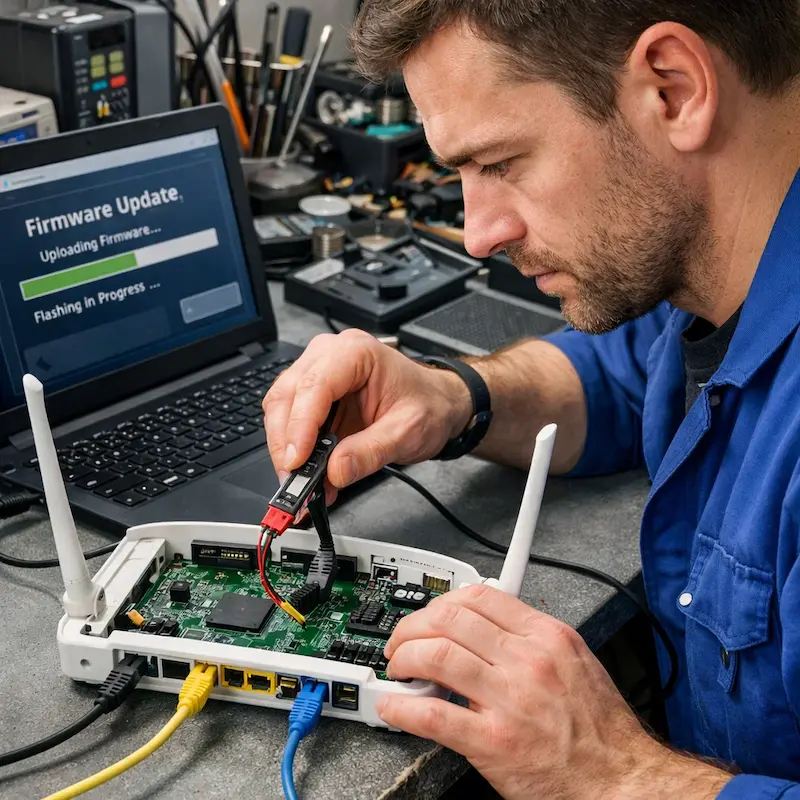 Обновление прошивки роутера в Колпино