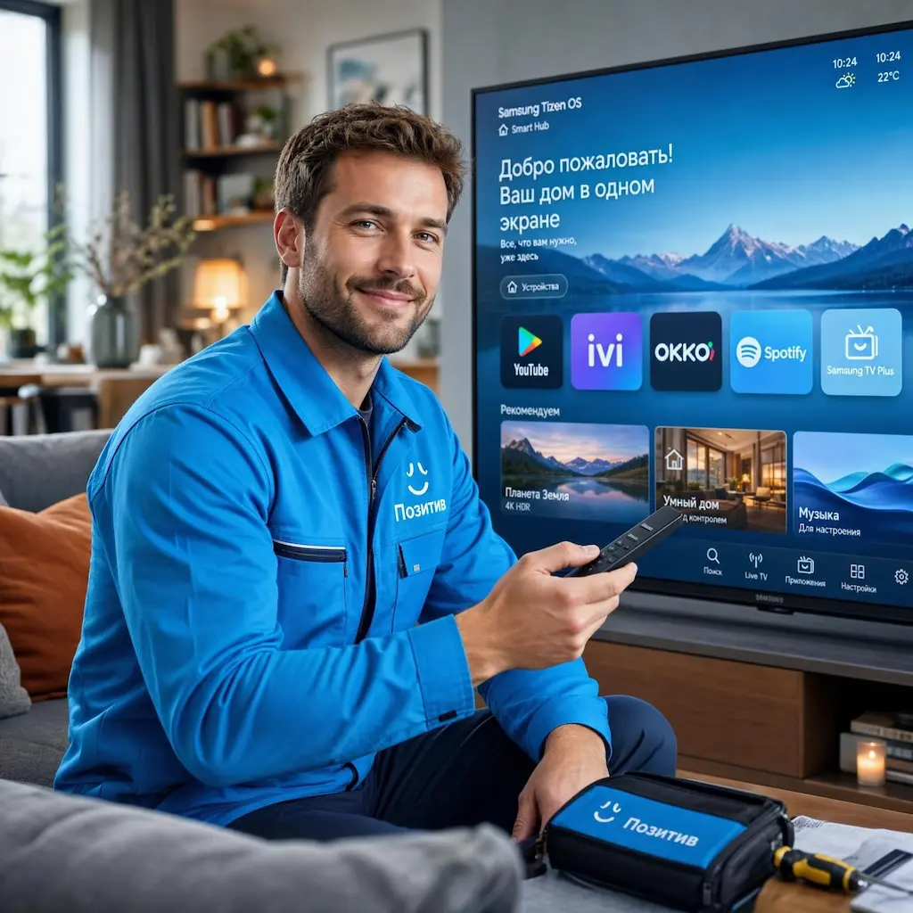 Настройка Smart TV в Колпино