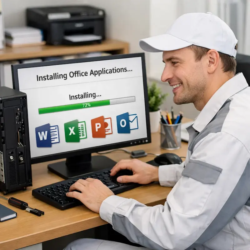 Установка и настройка программ на компьютере в Колпино