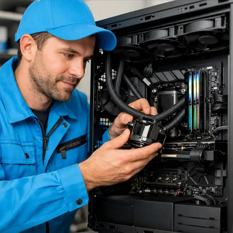 Установка СЖО на ПК в Колпино